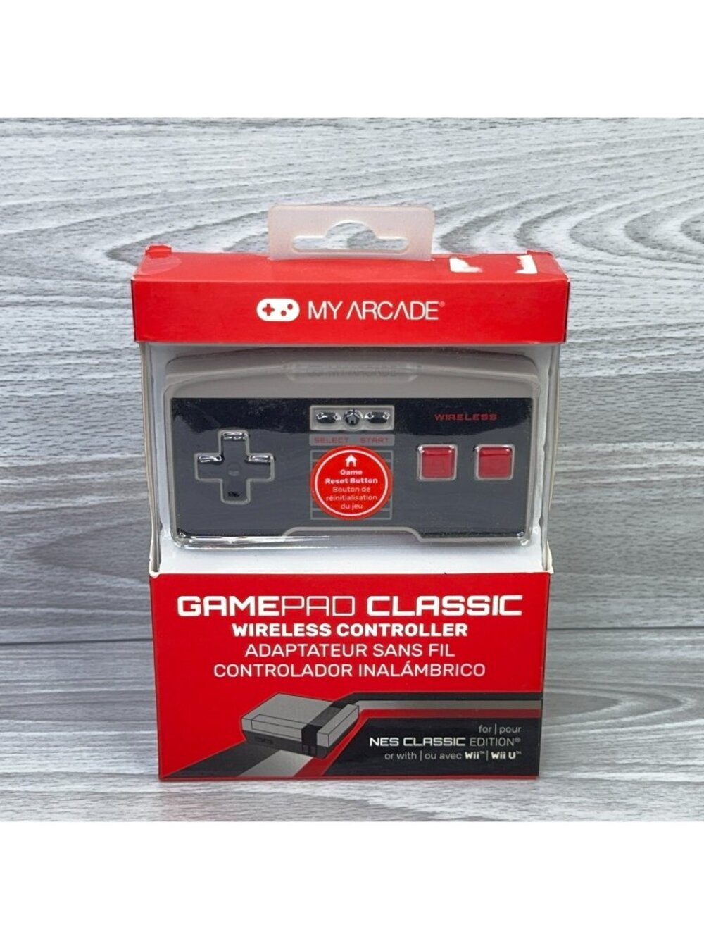 My Arcade GamePro Classic Wireless Controller for NES Classic Edition or Wii